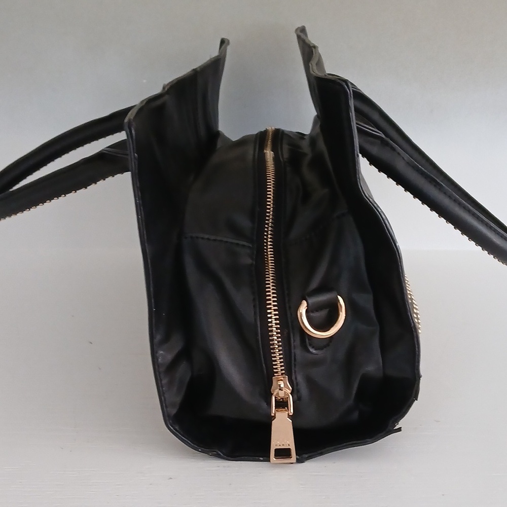 BCBG Black Studded Tote Bag - Picture 4 of 9